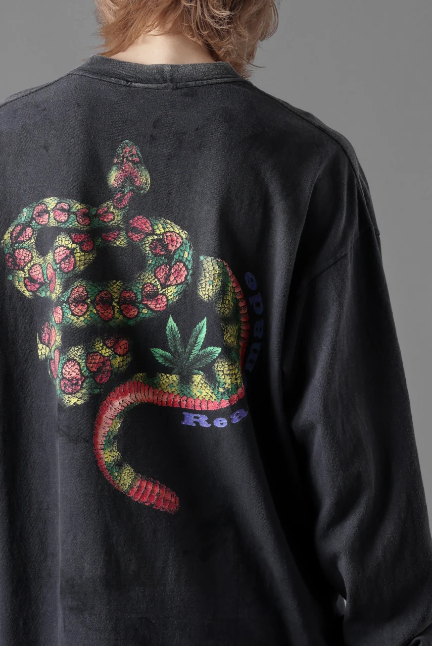 READYMADE L/S T-SHIRT SNAKE (BLACK) - Image 21