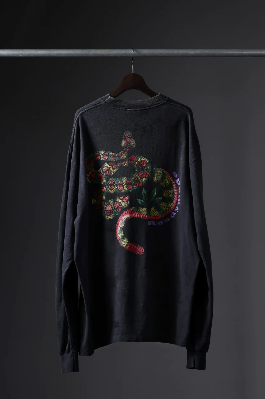 READYMADE L/S T-SHIRT SNAKE (BLACK) - Image 23