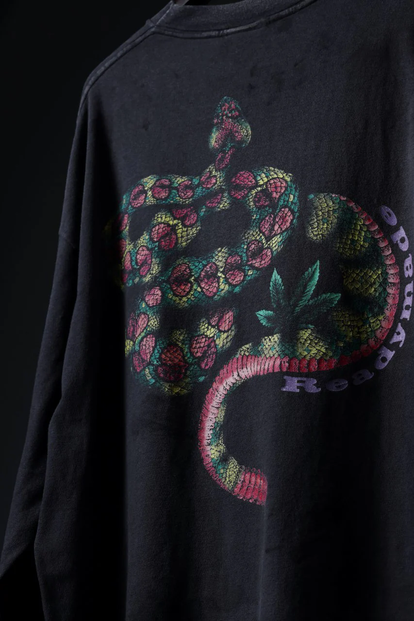 READYMADE L/S T-SHIRT SNAKE (BLACK) - Image 30