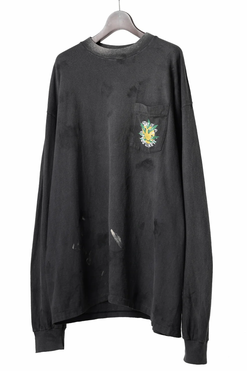 READYMADE L/S T-SHIRT SNAKE (BLACK) - Image 4