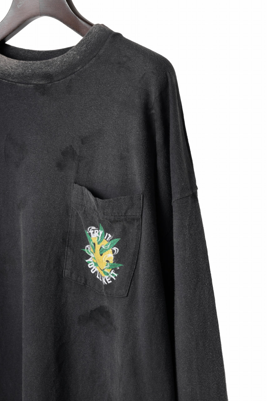 READYMADE L/S T-SHIRT SNAKE (BLACK) - Image 7