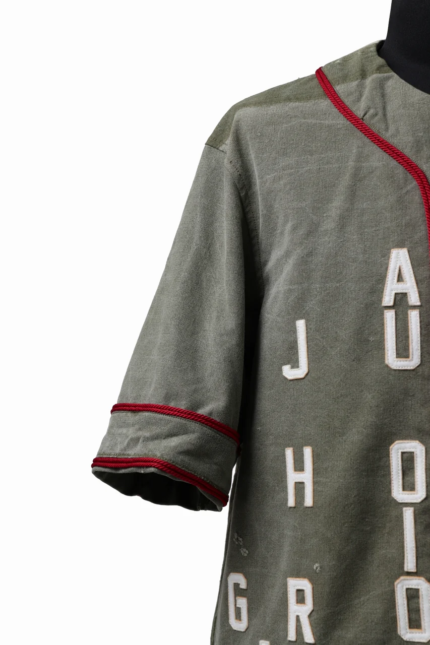 READYMADE MILITARY BASEBALL SHIRT (KHAKI GREEN #A) - Image 12