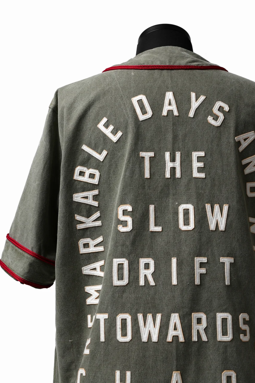 READYMADE MILITARY BASEBALL SHIRT (KHAKI GREEN #A) - Image 15