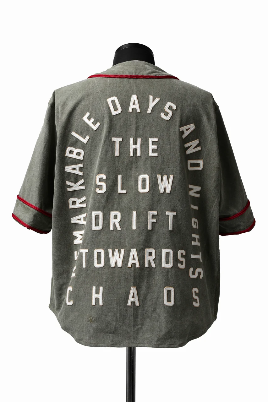 READYMADE MILITARY BASEBALL SHIRT (KHAKI GREEN #A) - Image 6