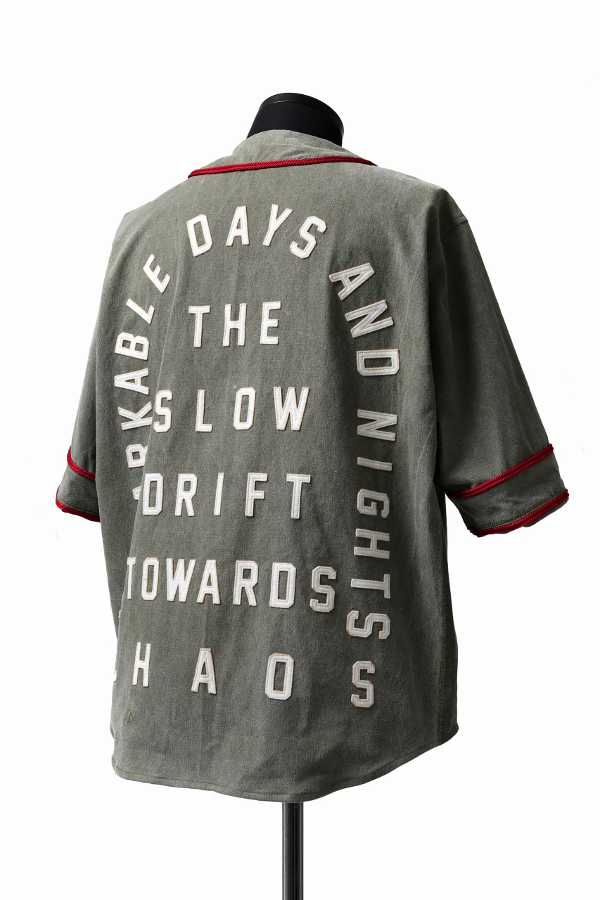 READYMADE MILITARY BASEBALL SHIRT (KHAKI GREEN #A) - Image 7