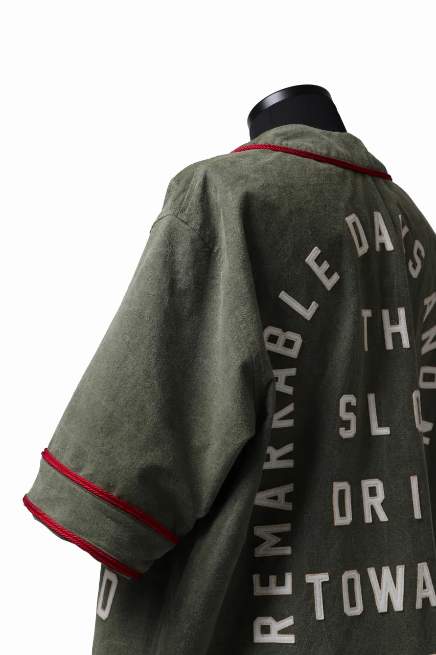 READYMADE MILITARY BASEBALL SHIRT (KHAKI GREEN #C) - Image 13