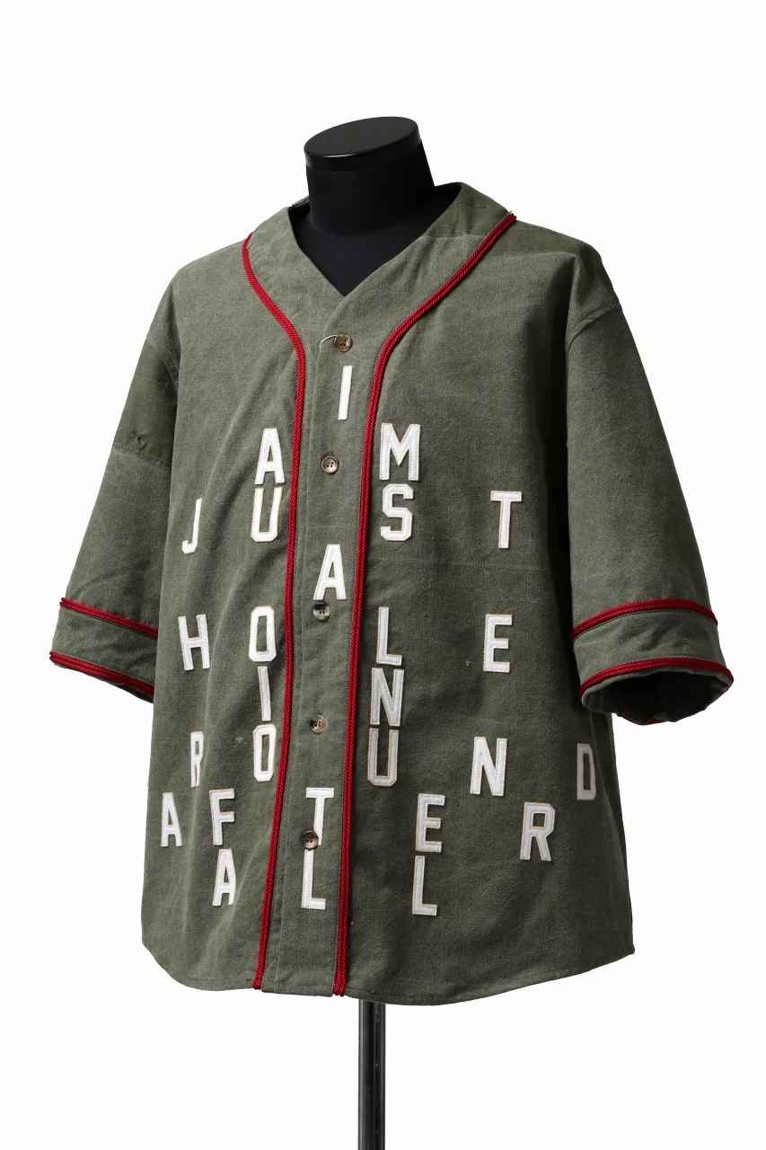 READYMADE MILITARY BASEBALL SHIRT (KHAKI GREEN #C) - Image 3
