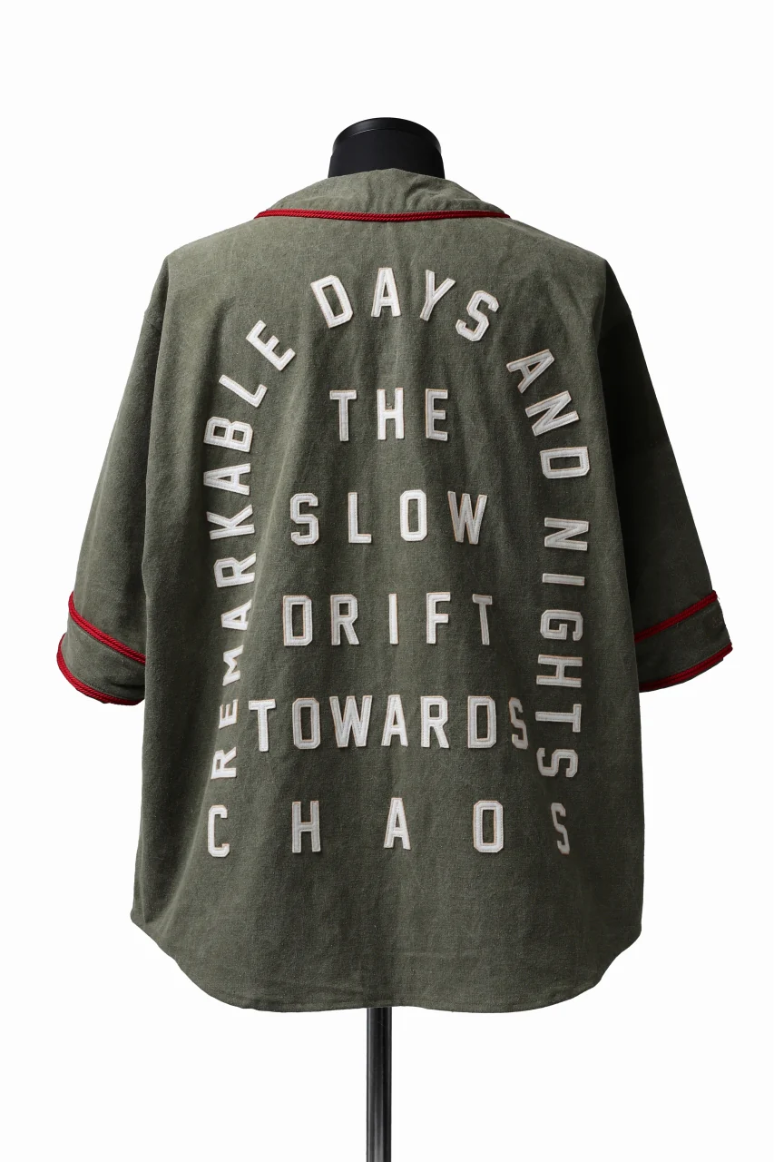 READYMADE MILITARY BASEBALL SHIRT (KHAKI GREEN #C) - Image 4