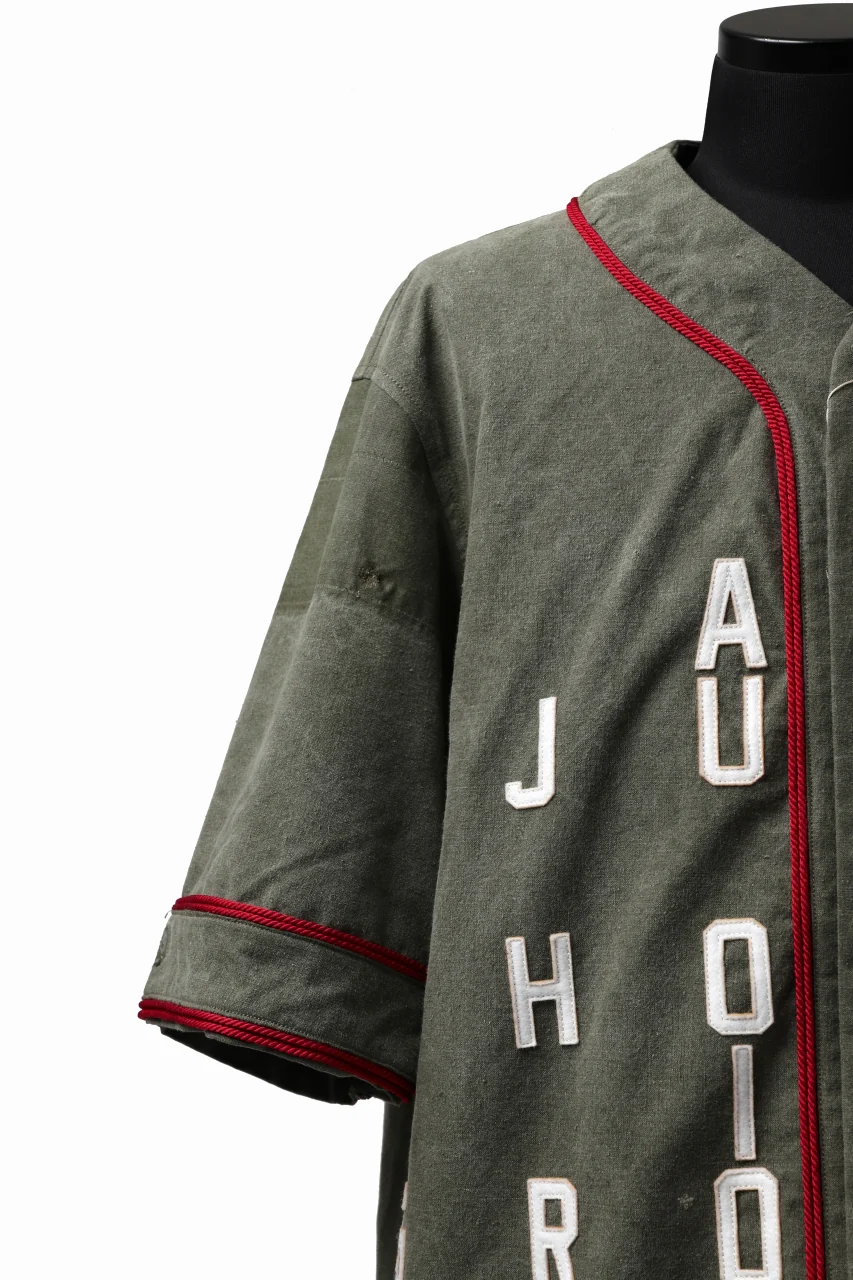 READYMADE MILITARY BASEBALL SHIRT (KHAKI GREEN #C) - Image 9