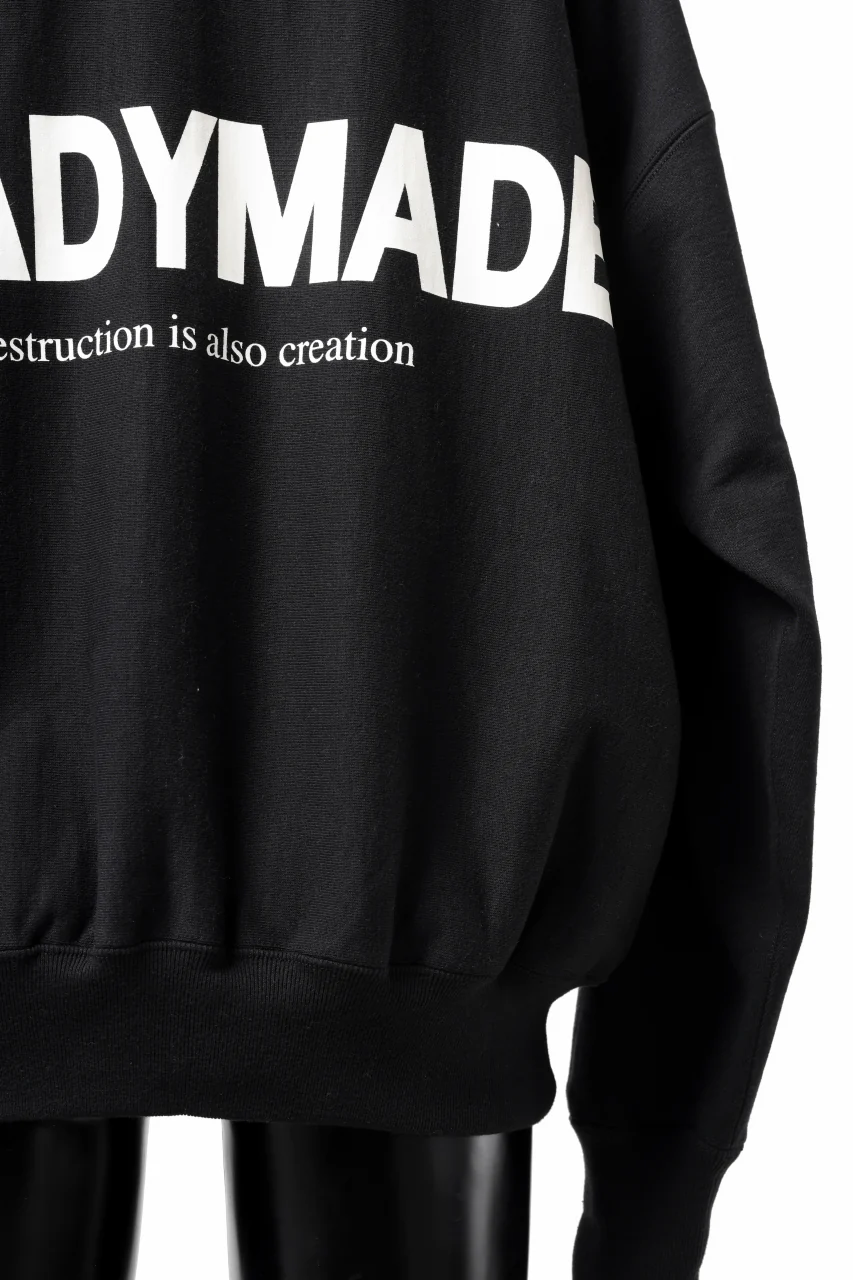 READYMADE MOCK NECK SWEAT SHIRT (BLACK) - Image 11