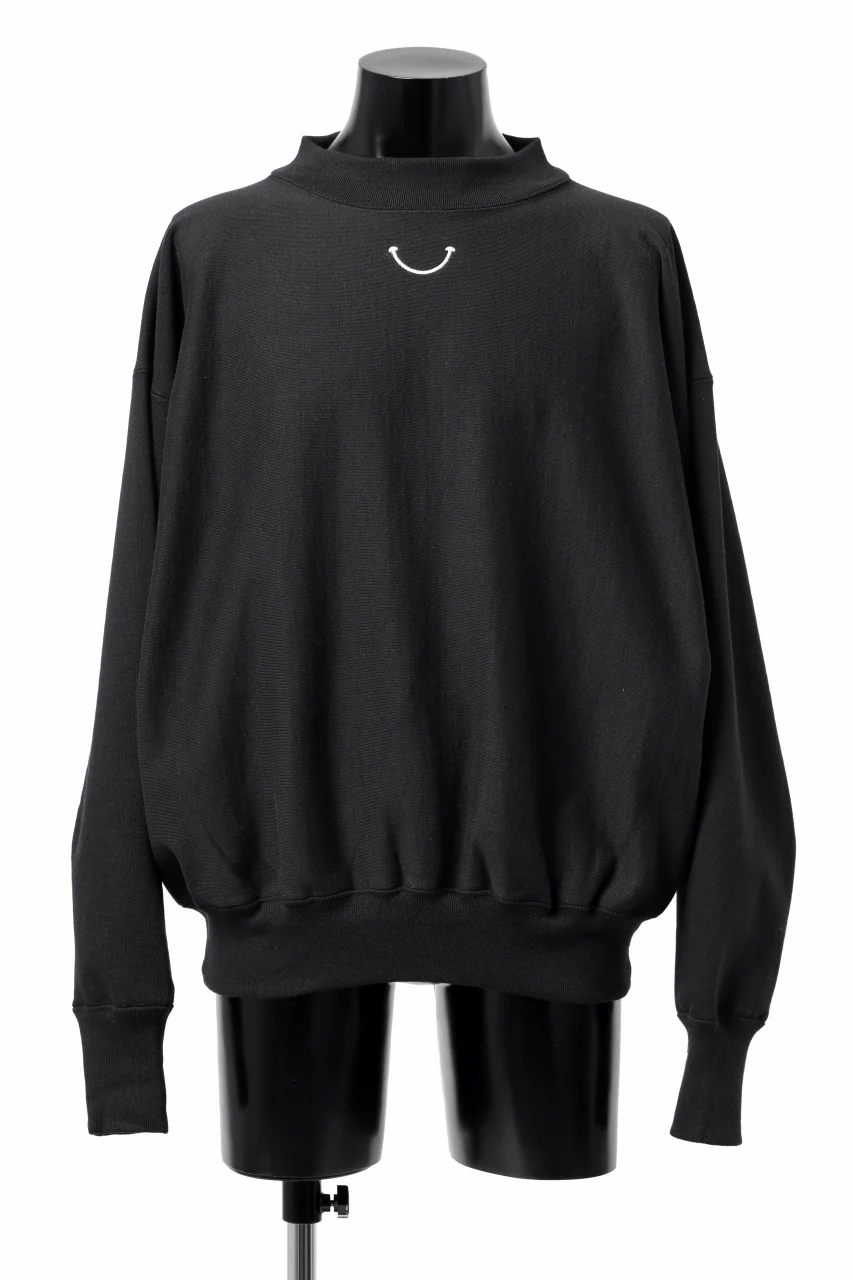 READYMADE MOCK NECK SWEAT SHIRT (BLACK) - Image 2