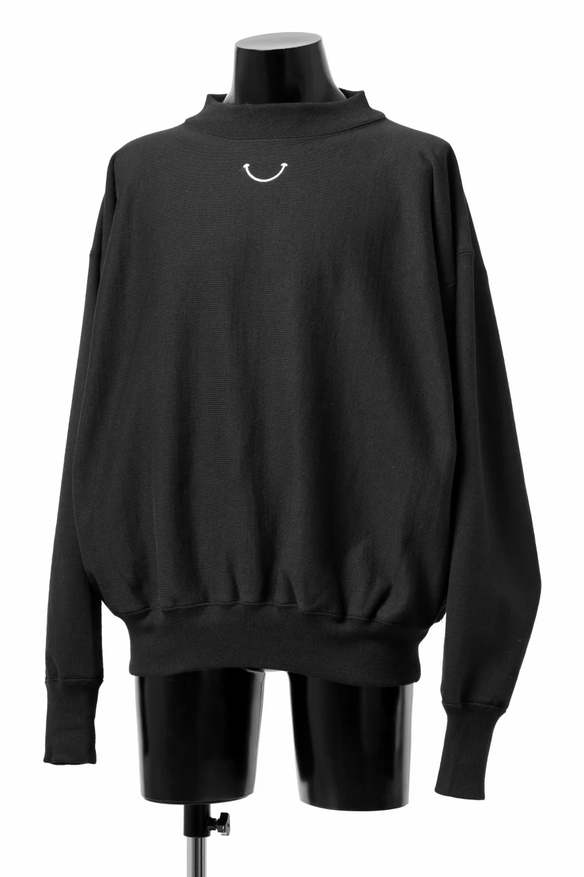 READYMADE MOCK NECK SWEAT SHIRT (BLACK) - Image 3