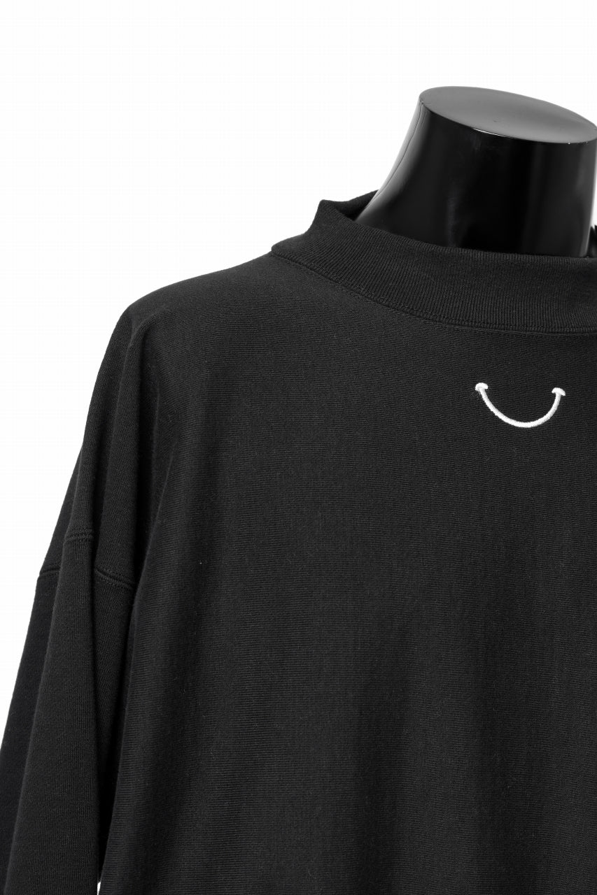 READYMADE MOCK NECK SWEAT SHIRT (BLACK) - Image 9
