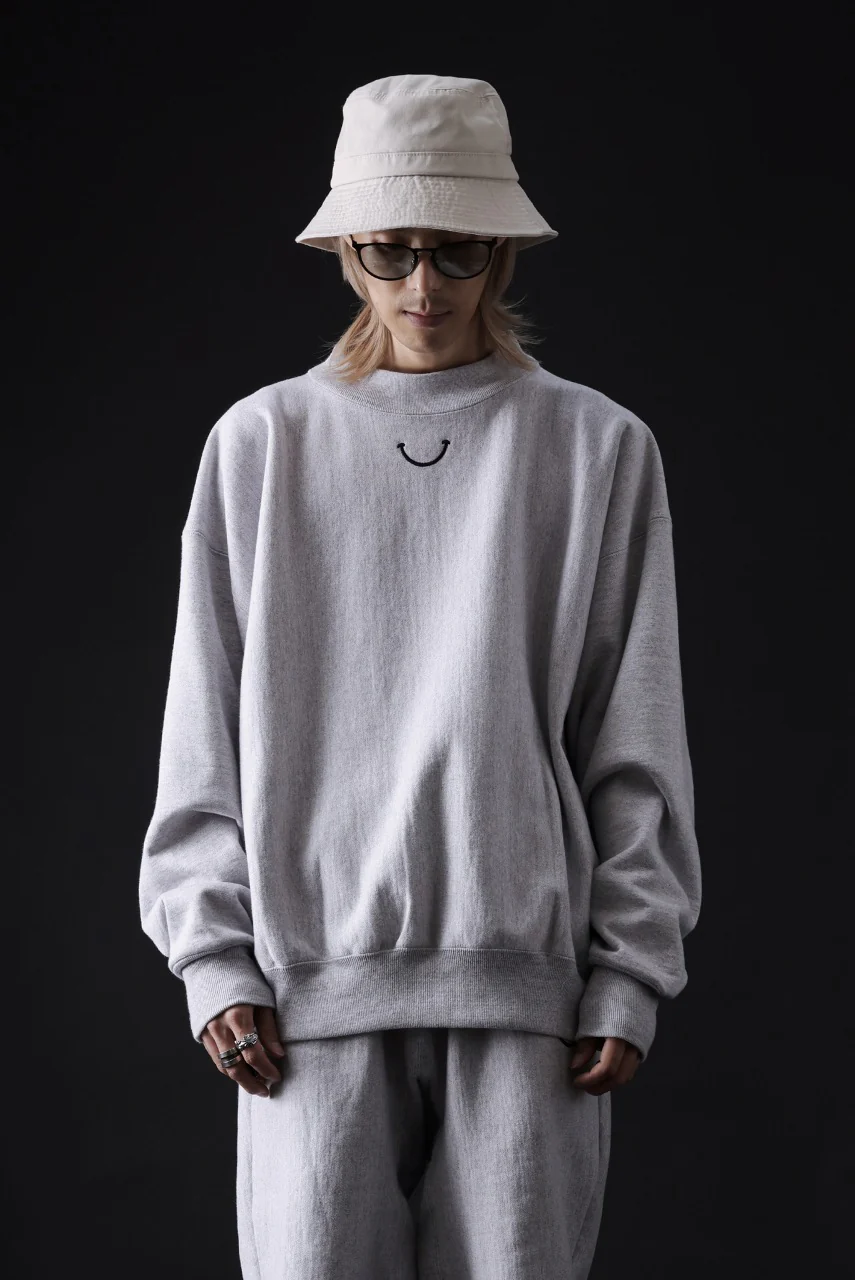 READYMADE MOCK NECK SWEAT SHIRT (GRAY) - Image 13