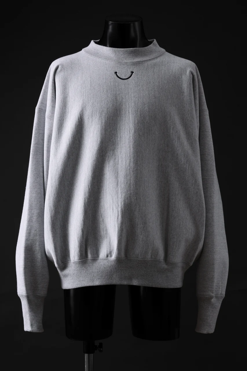 READYMADE MOCK NECK SWEAT SHIRT (GRAY) - Image 2