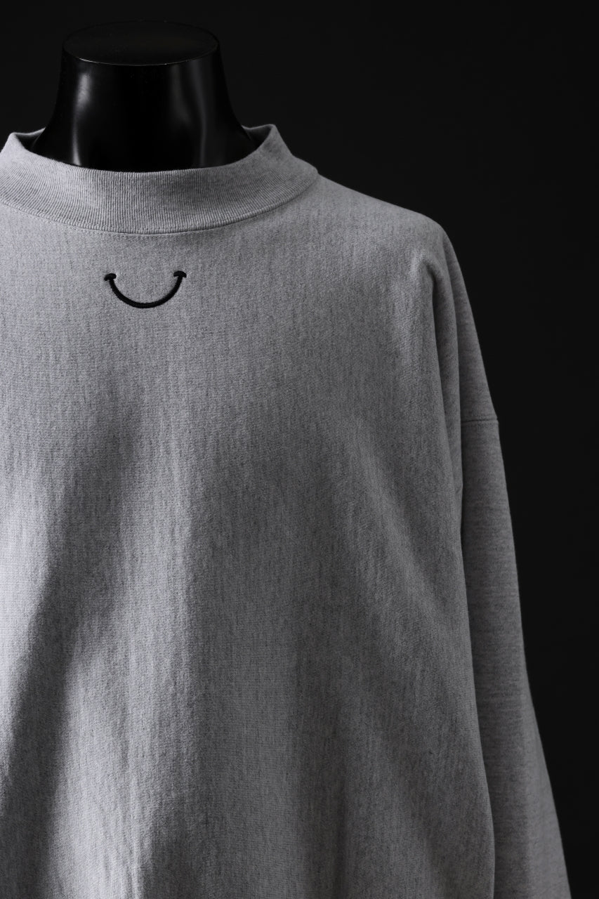 READYMADE MOCK NECK SWEAT SHIRT (GRAY) - Image 5