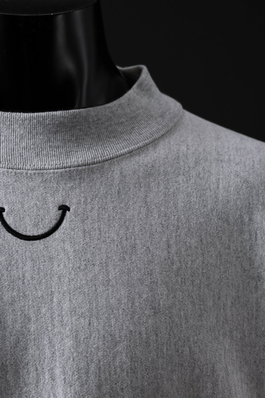 READYMADE MOCK NECK SWEAT SHIRT (GRAY) - Image 8