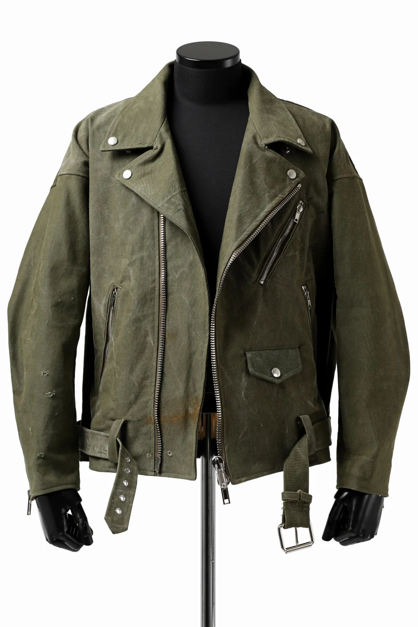 READYMADE MOTORCYCLE JACKET (GREEN #A) - Image 12