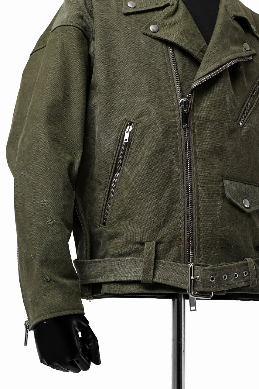 READYMADE MOTORCYCLE JACKET (GREEN #A) - Image 20