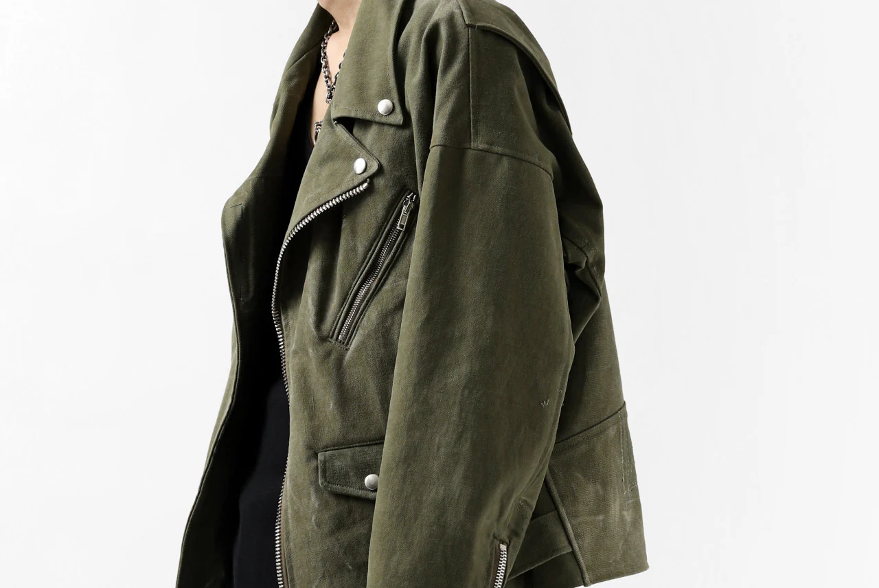 READYMADE MOTORCYCLE JACKET (GREEN #A) - Image 34