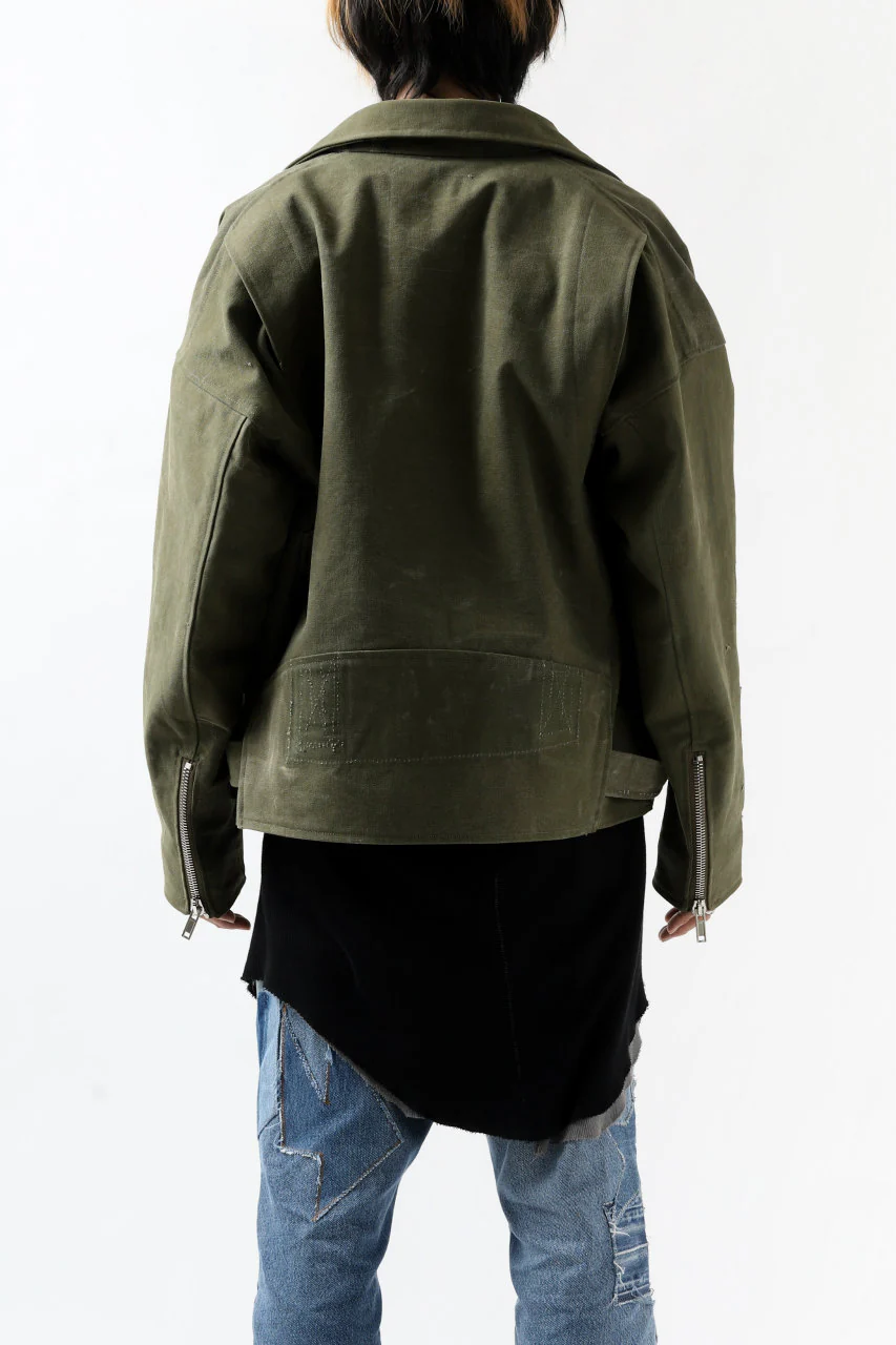 READYMADE MOTORCYCLE JACKET (GREEN #A) - Image 35