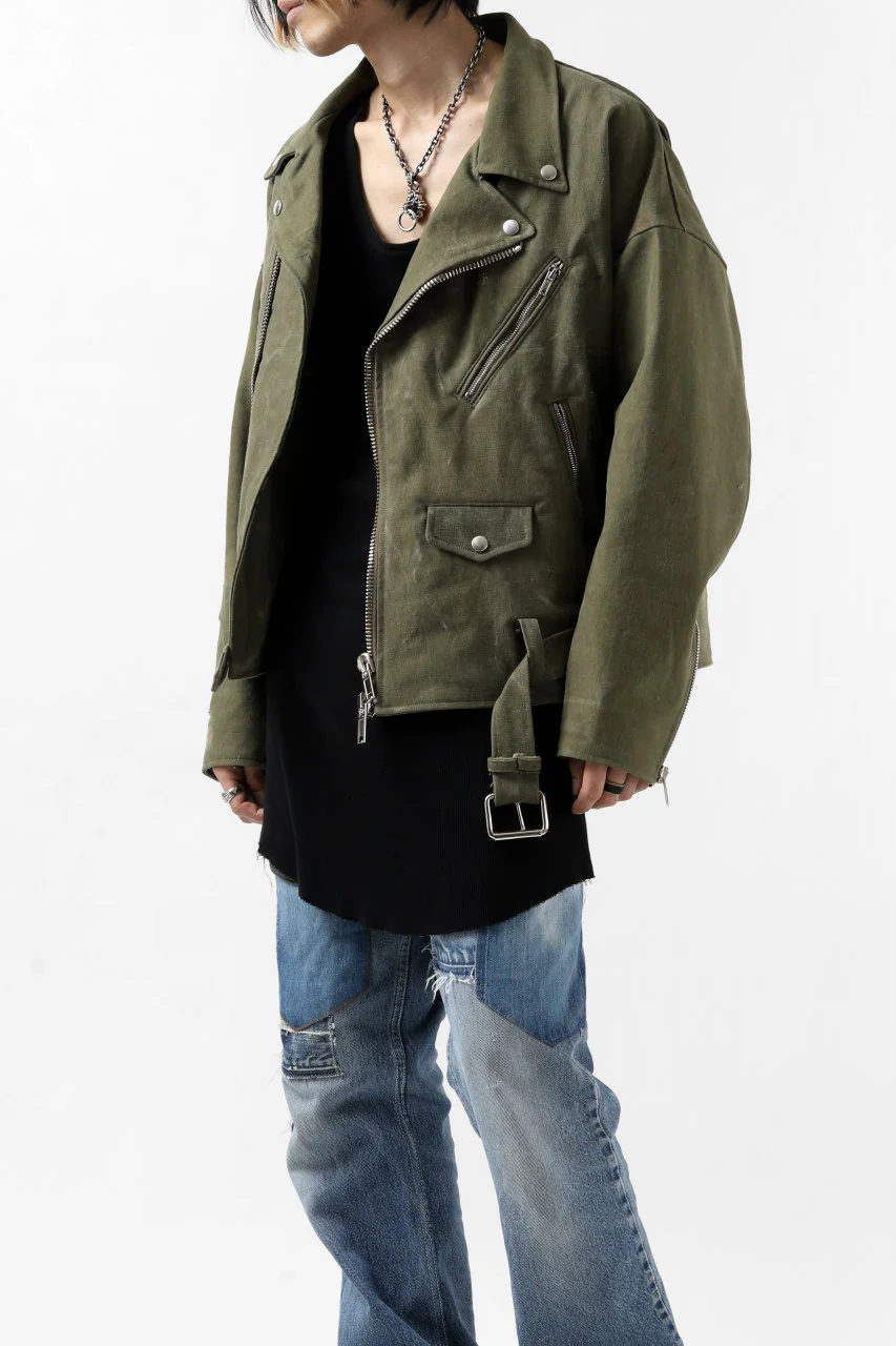 READYMADE MOTORCYCLE JACKET (GREEN #A) - Image 4