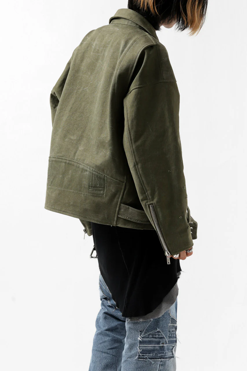 READYMADE MOTORCYCLE JACKET (GREEN #A) - Image 43