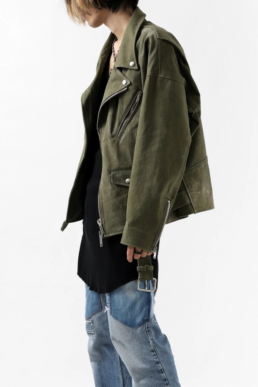 READYMADE MOTORCYCLE JACKET (GREEN #A) - Image 5
