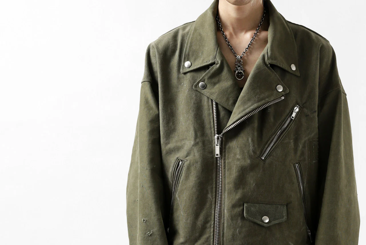 READYMADE MOTORCYCLE JACKET (GREEN #A) - Image 50