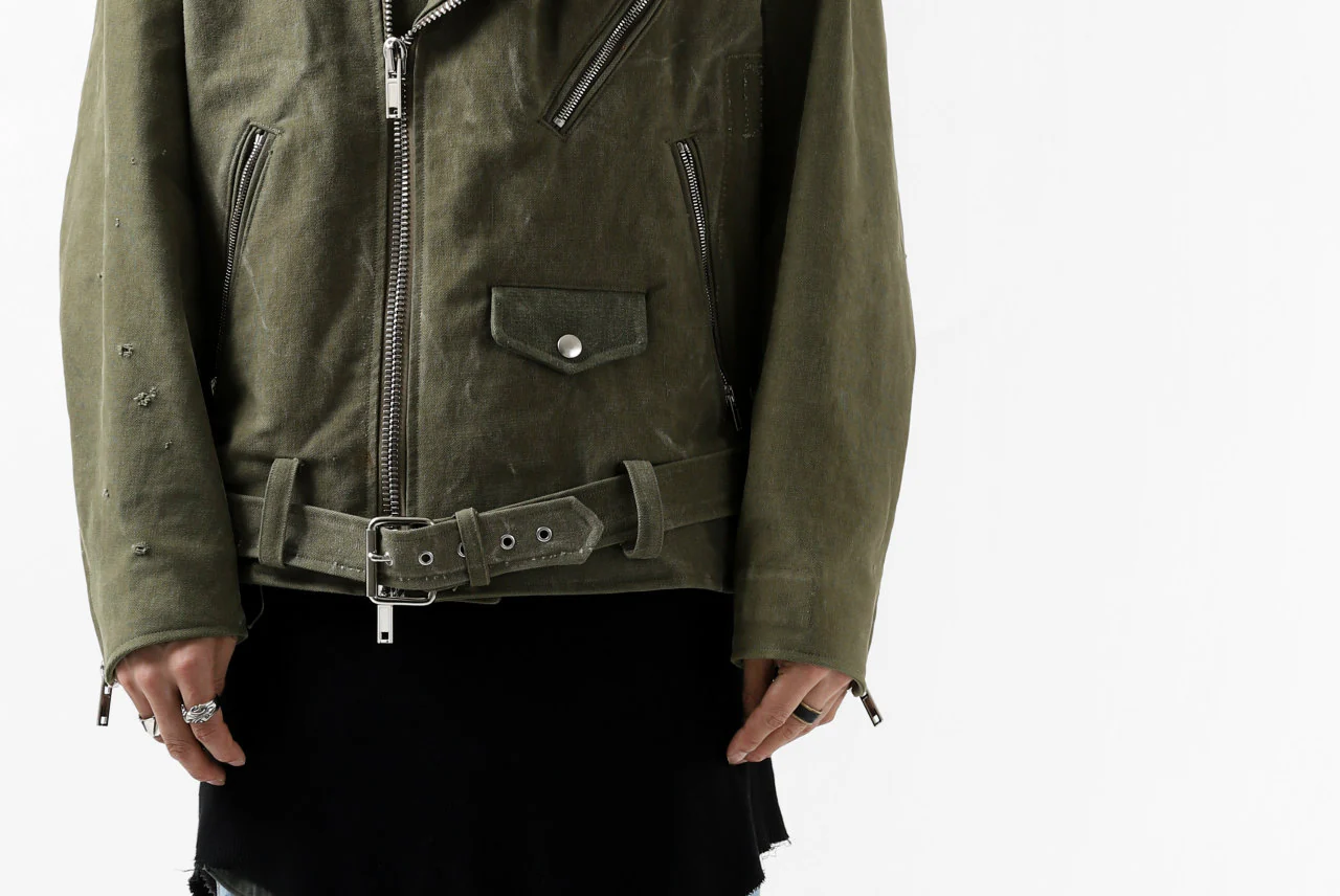 READYMADE MOTORCYCLE JACKET (GREEN #A) - Image 51
