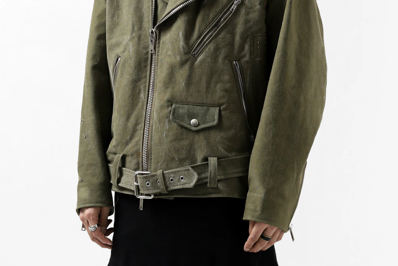READYMADE MOTORCYCLE JACKET (GREEN #A) - Image 52