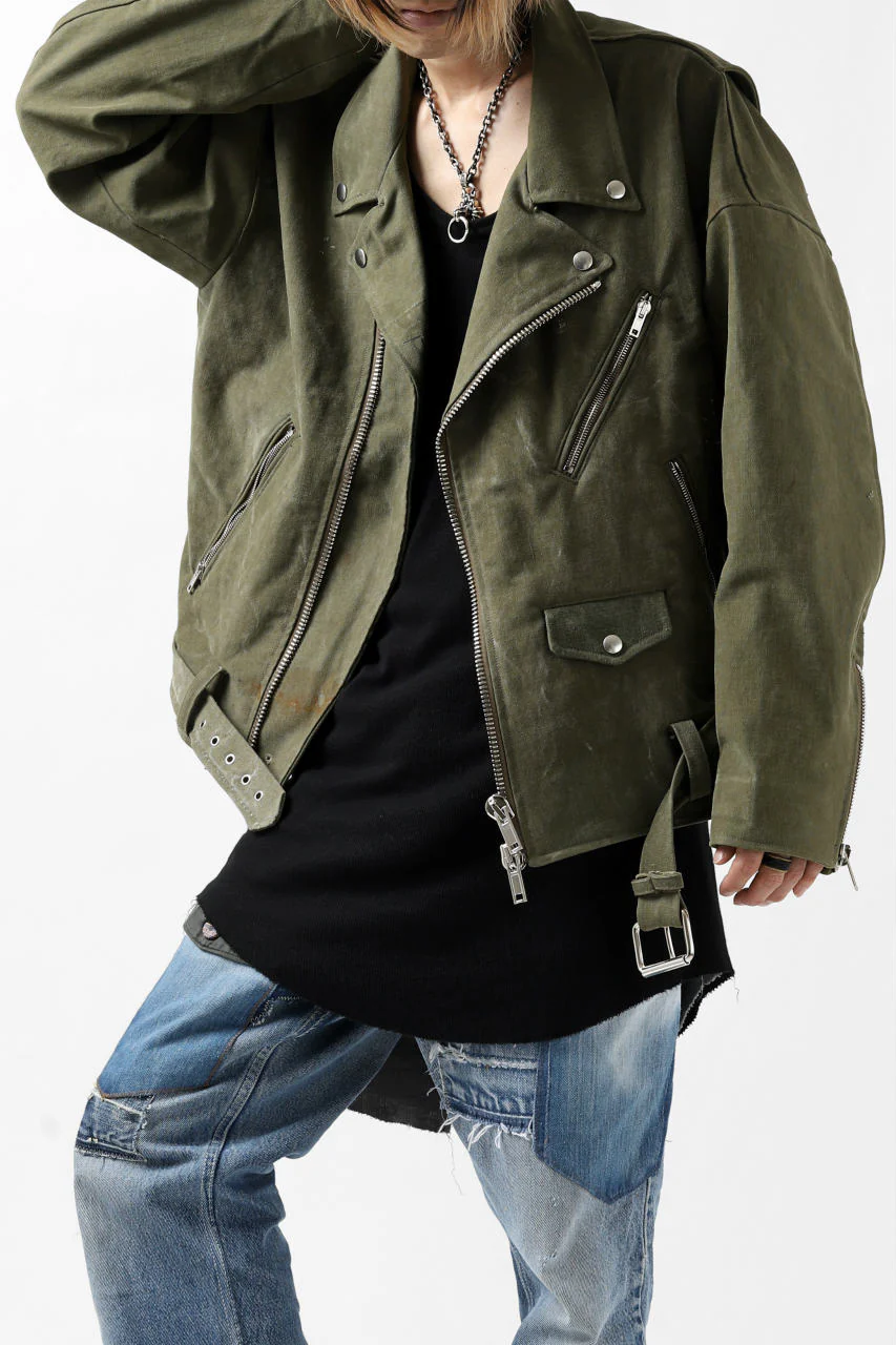 READYMADE MOTORCYCLE JACKET (GREEN #A) - Image 7