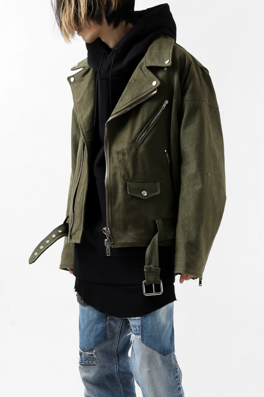 READYMADE MOTORCYCLE JACKET (GREEN #B) - Image 29