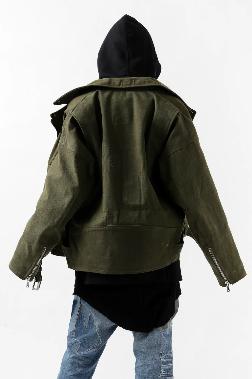 READYMADE MOTORCYCLE JACKET (GREEN #B) - Image 32