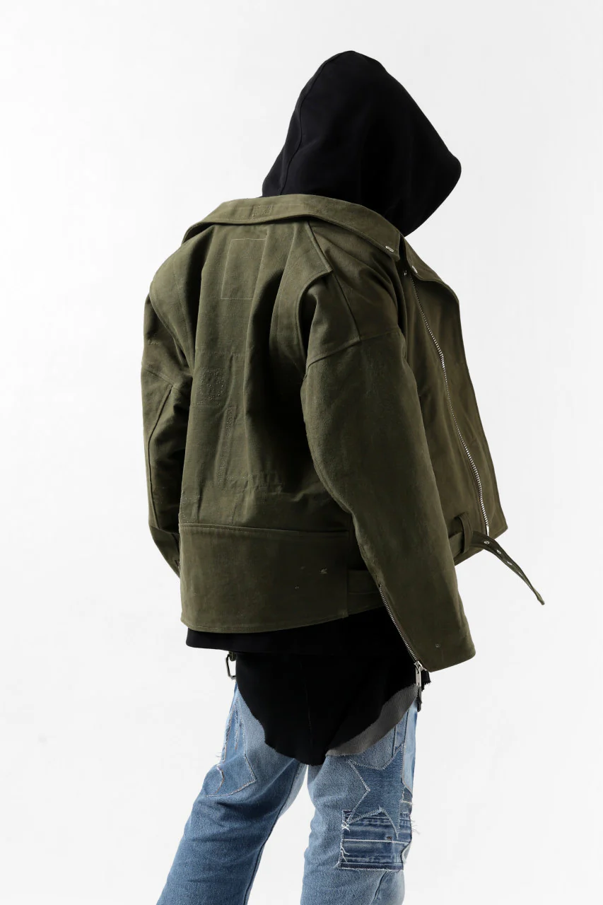 READYMADE MOTORCYCLE JACKET (GREEN #B) - Image 33