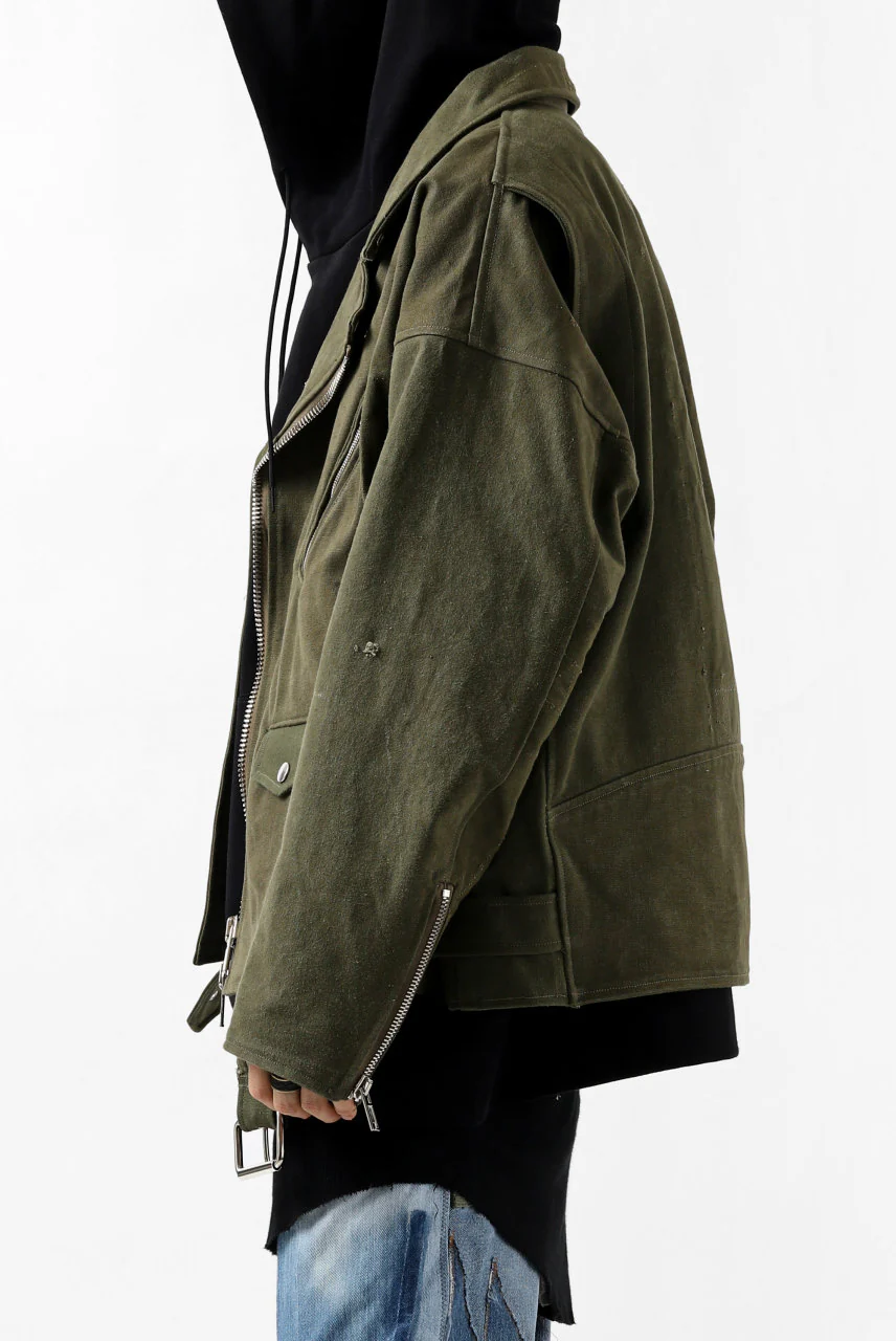 READYMADE MOTORCYCLE JACKET (GREEN #B) - Image 38