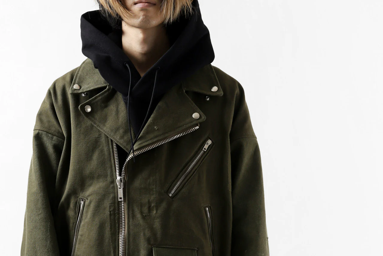 READYMADE MOTORCYCLE JACKET (GREEN #B) - Image 46
