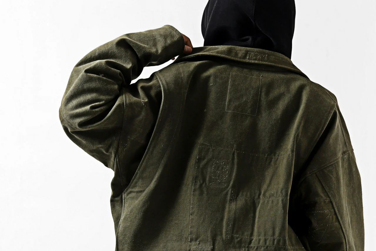 READYMADE MOTORCYCLE JACKET (GREEN #B) - Image 48