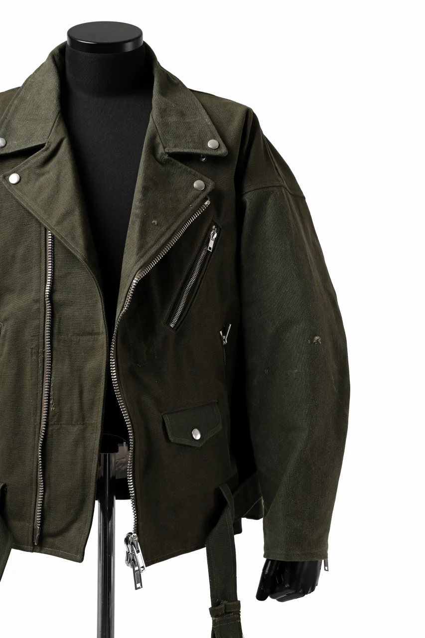 READYMADE MOTORCYCLE JACKET (GREEN #B) - Image 8