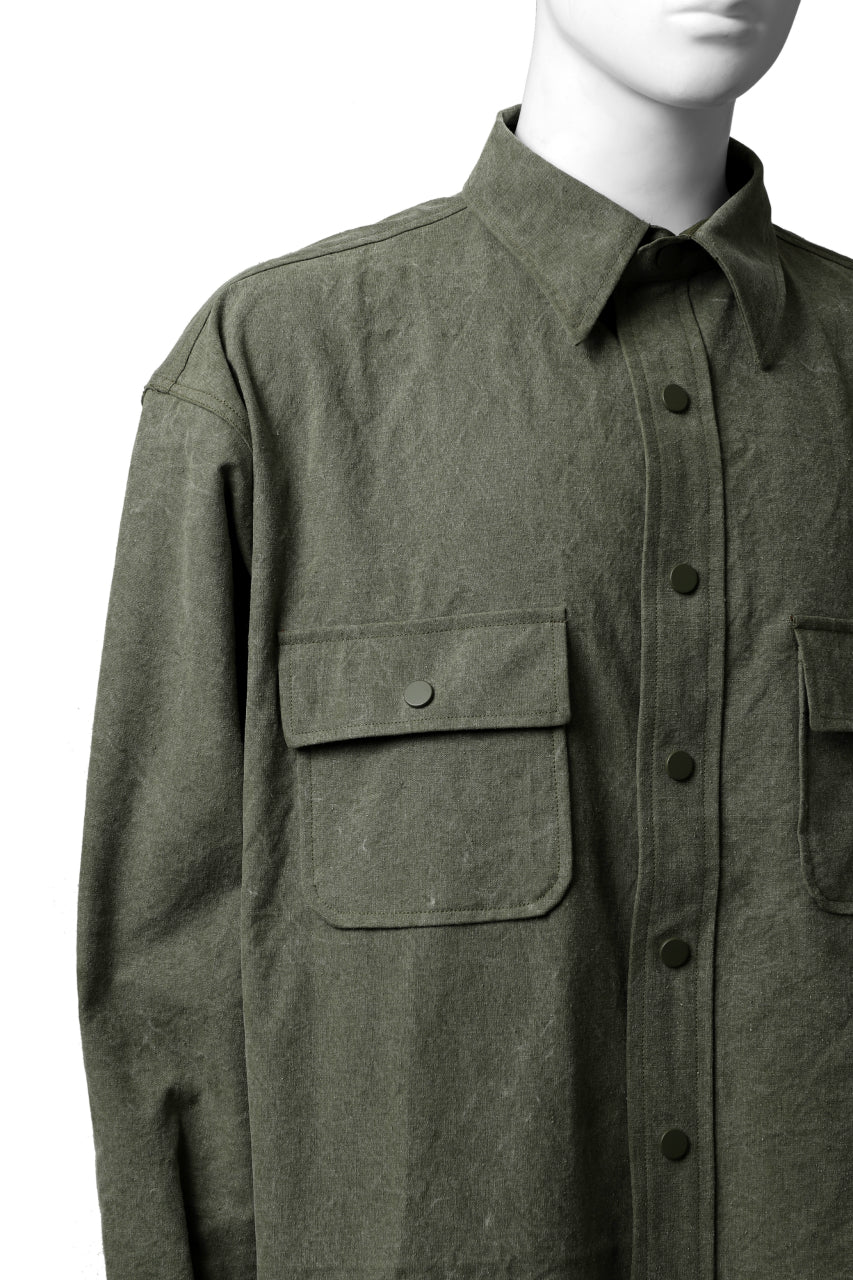 READYMADE OVERSIZE SHIRT (KHAKI GREEN #A) - Image 10