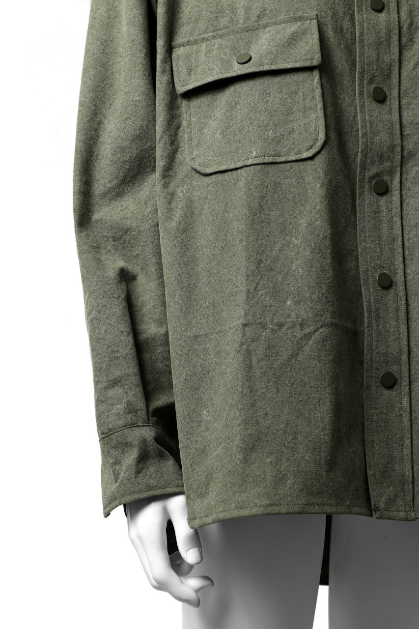 READYMADE OVERSIZE SHIRT (KHAKI GREEN #A) - Image 11