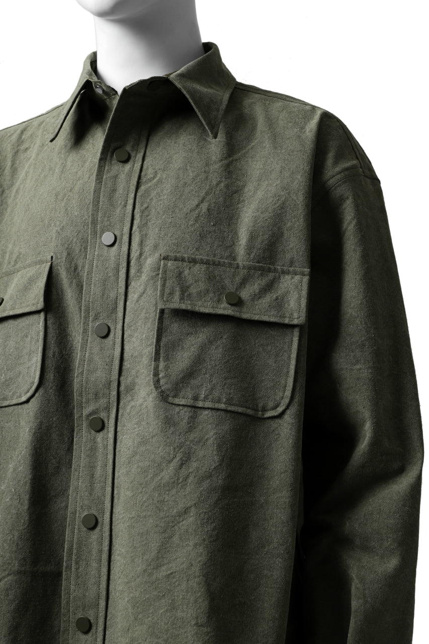 READYMADE OVERSIZE SHIRT (KHAKI GREEN #A) - Image 13