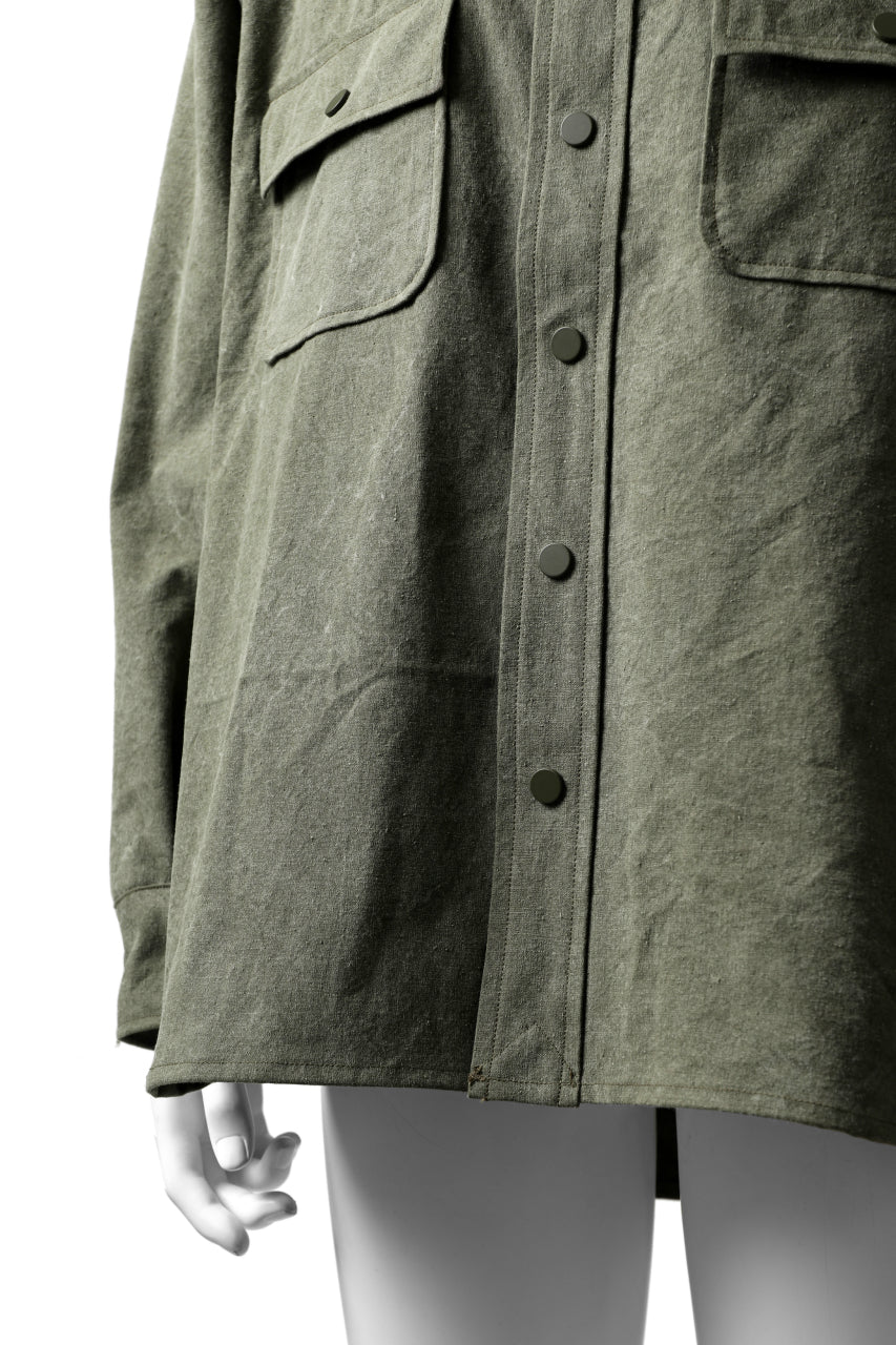 READYMADE OVERSIZE SHIRT (KHAKI GREEN #A) - Image 14