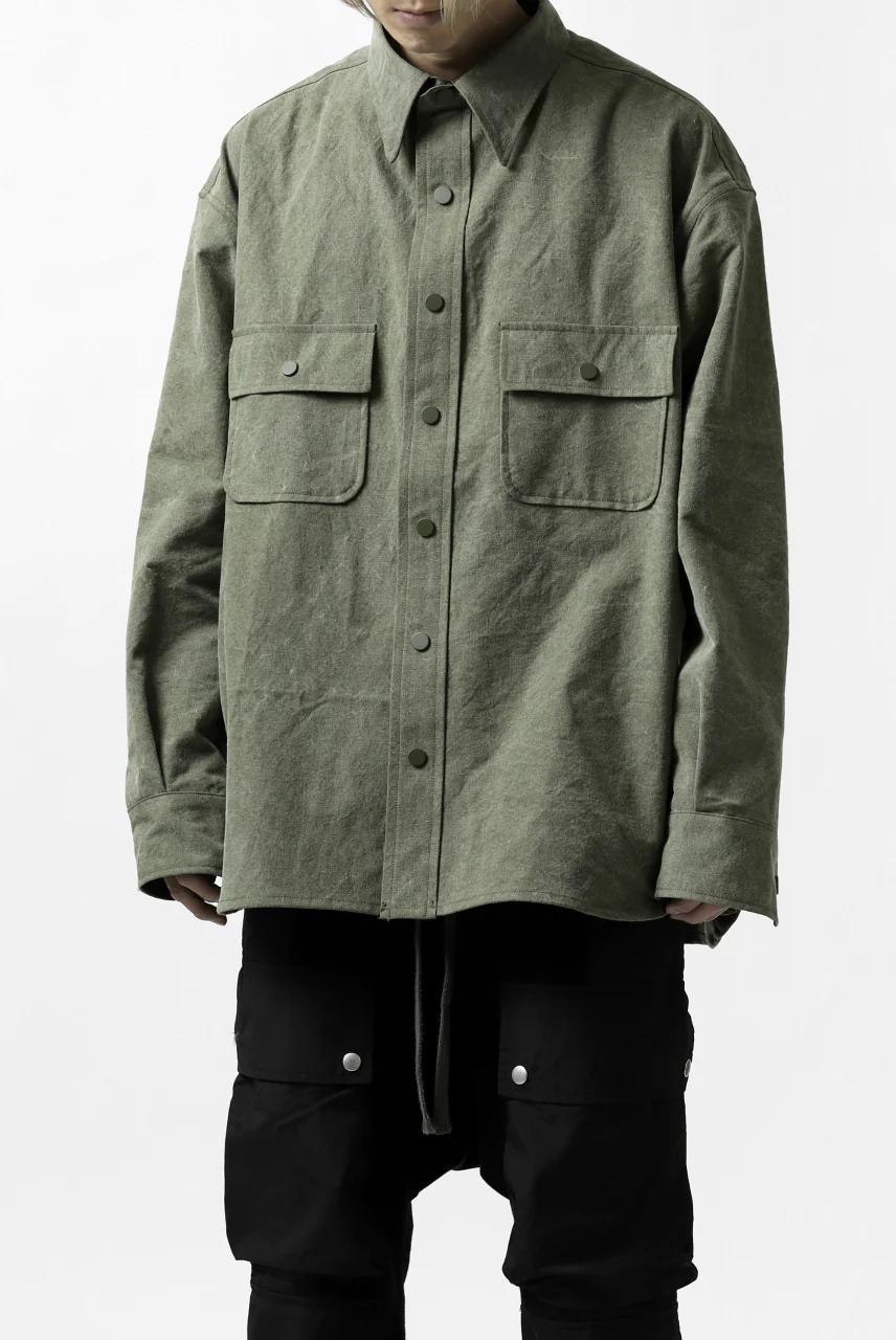 READYMADE OVERSIZE SHIRT (KHAKI GREEN #A) - Image 23