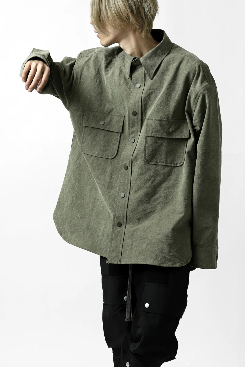READYMADE OVERSIZE SHIRT (KHAKI GREEN #A) - Image 24