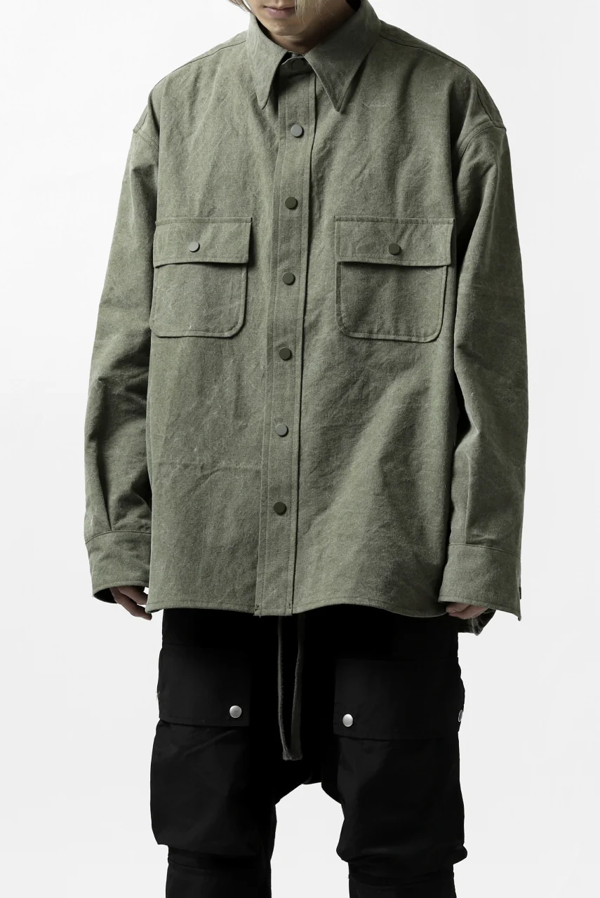 READYMADE OVERSIZE SHIRT (KHAKI GREEN #A) - Image 41