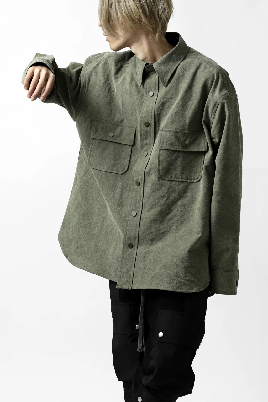 READYMADE OVERSIZE SHIRT (KHAKI GREEN #A) - Image 43