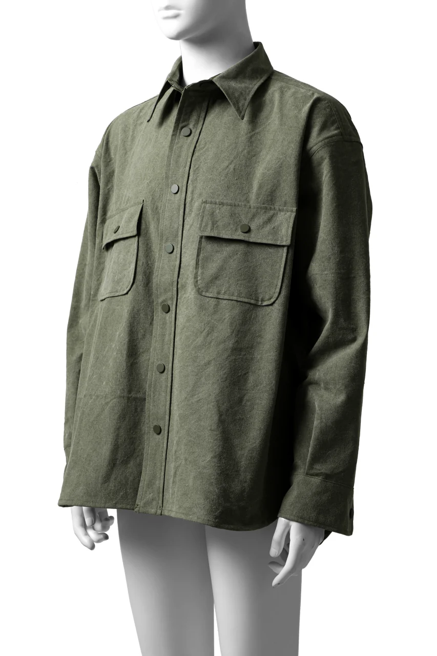 READYMADE OVERSIZE SHIRT (KHAKI GREEN #A) - Image 5