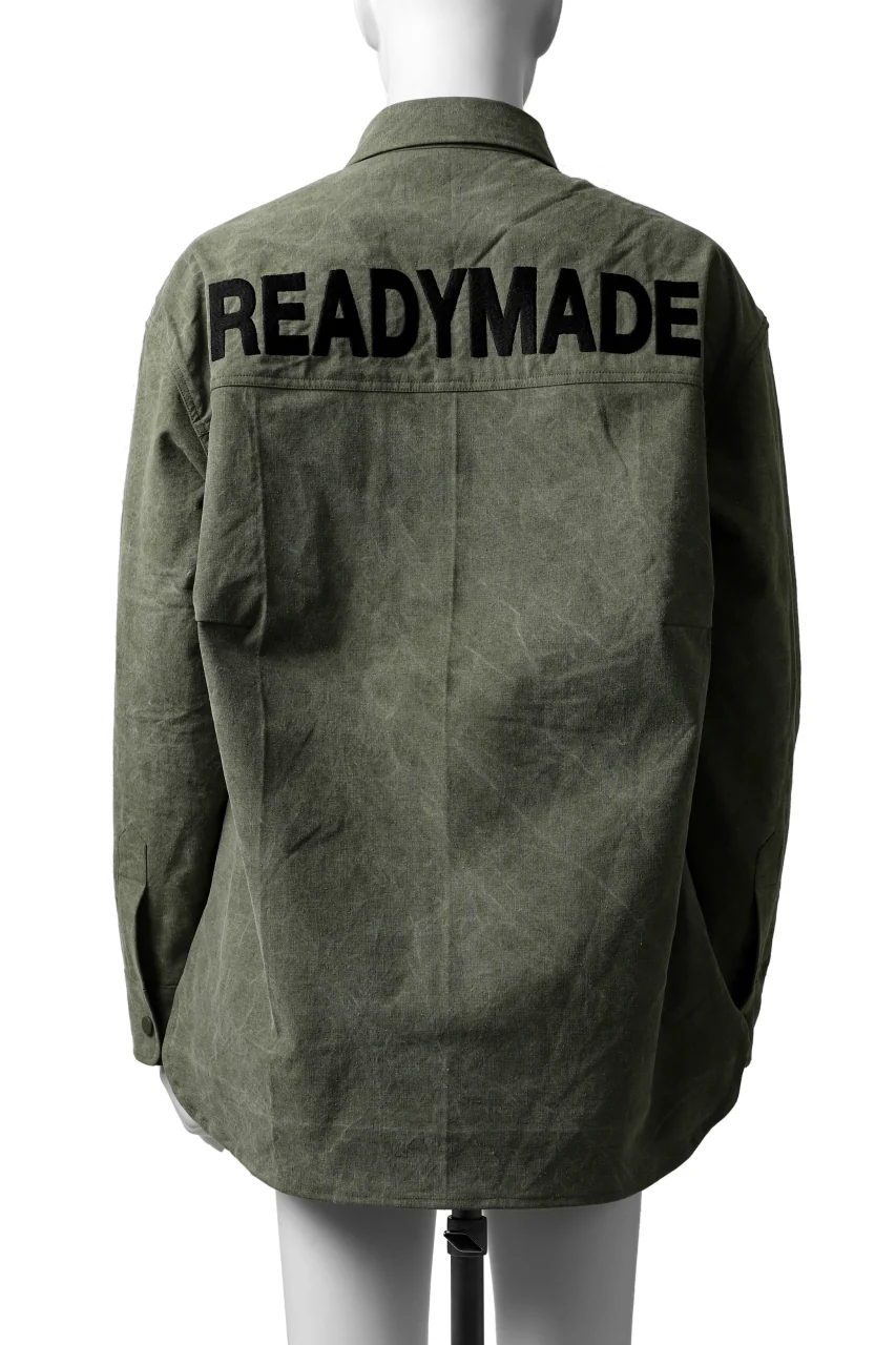 READYMADE OVERSIZE SHIRT (KHAKI GREEN #A) - Image 7