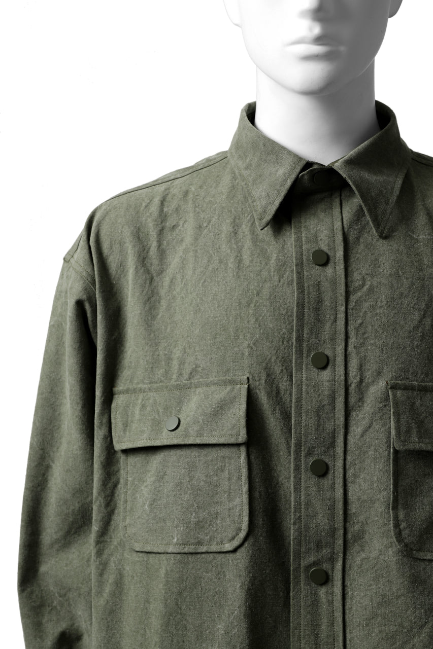 READYMADE OVERSIZE SHIRT (KHAKI GREEN #A) - Image 9